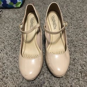 Nude strappy heels size 10